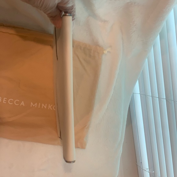 Rebecca Minkoff White Leather with colorful zipper detail Leo Clutch w/Dust Bag! - Picture 2 of 11